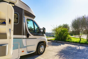 RV camper in the Florida sun